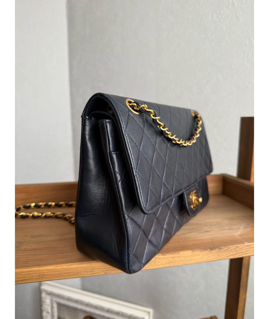 CHANEL Черная кожаная сумка через плечо, фото 2