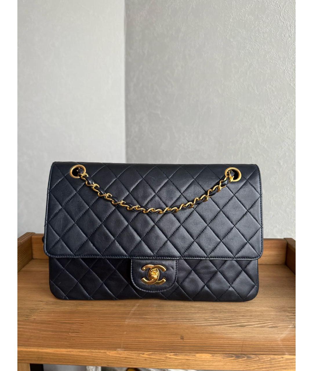 CHANEL Черная кожаная сумка через плечо, фото 9