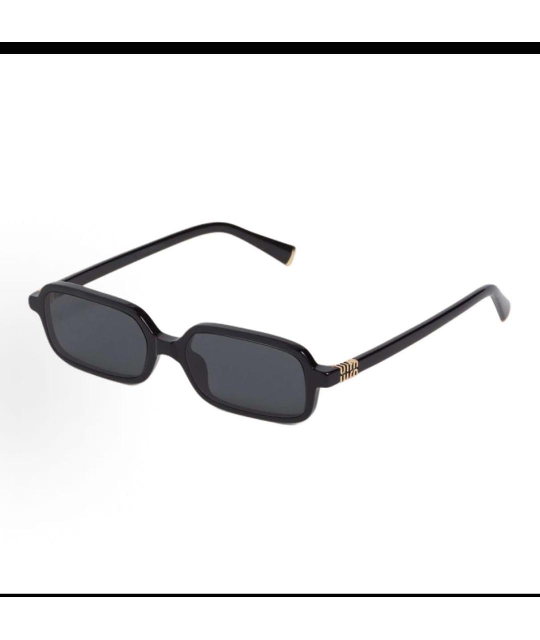 MIU MIU Черные пластиковые солнцезащитные очки, фото 4