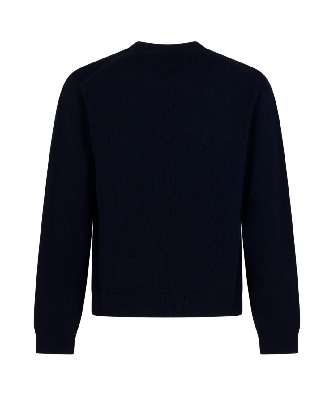 GUCCI Синий шерстяной джемпер / свитер, фото 2