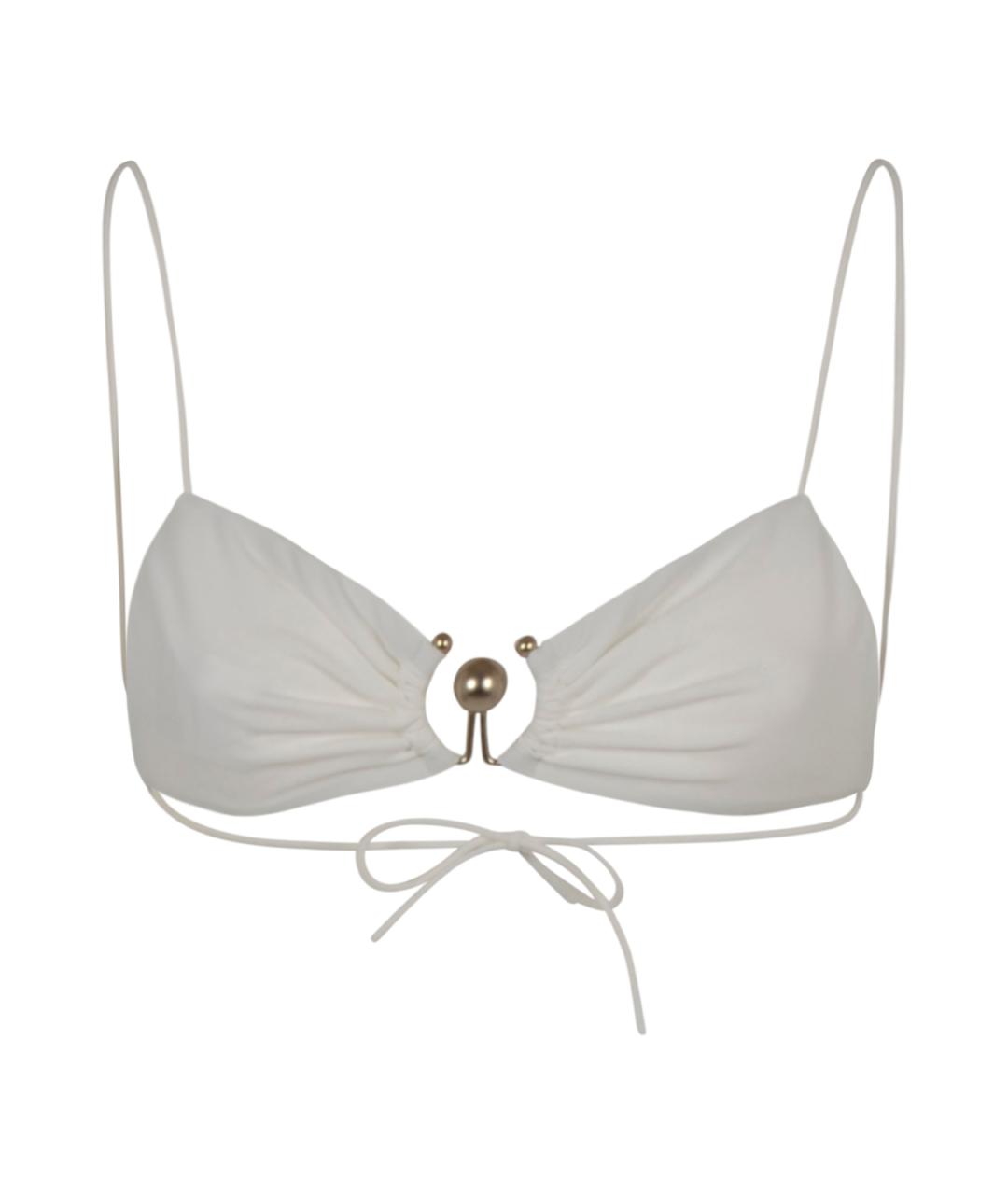 CHRISTOPHER ESBER Белый полиамидовый купальник, фото 2