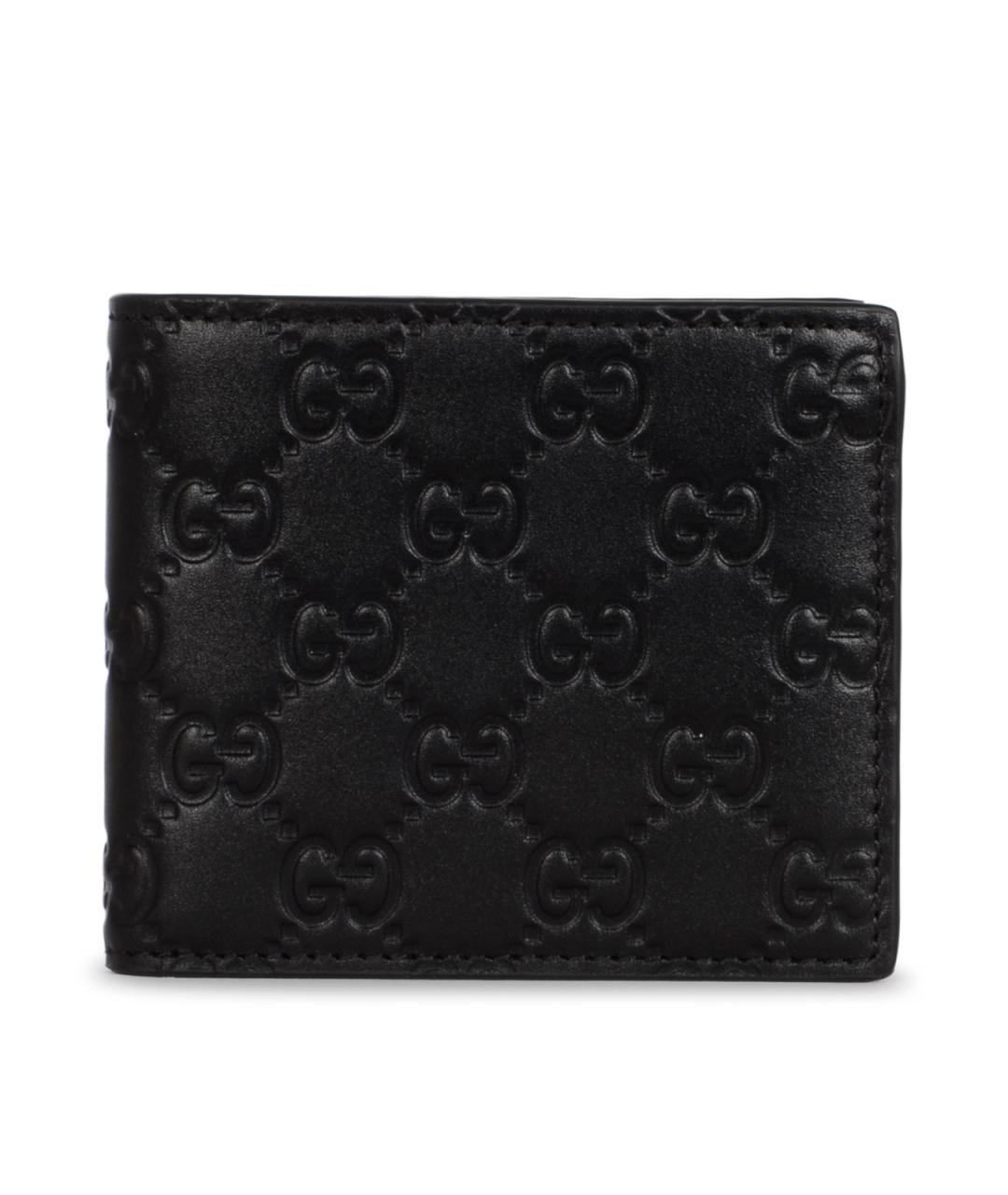 GUCCI Черный кожаный кошелек, фото 1