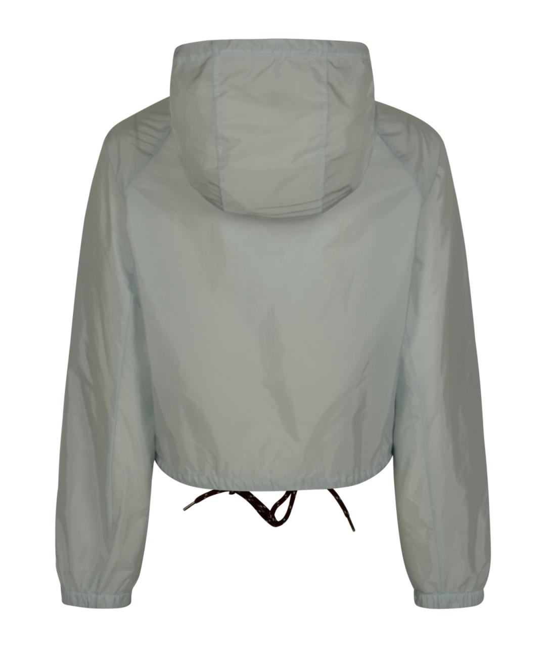 PRADA Голубая полиамидовая куртка, фото 2