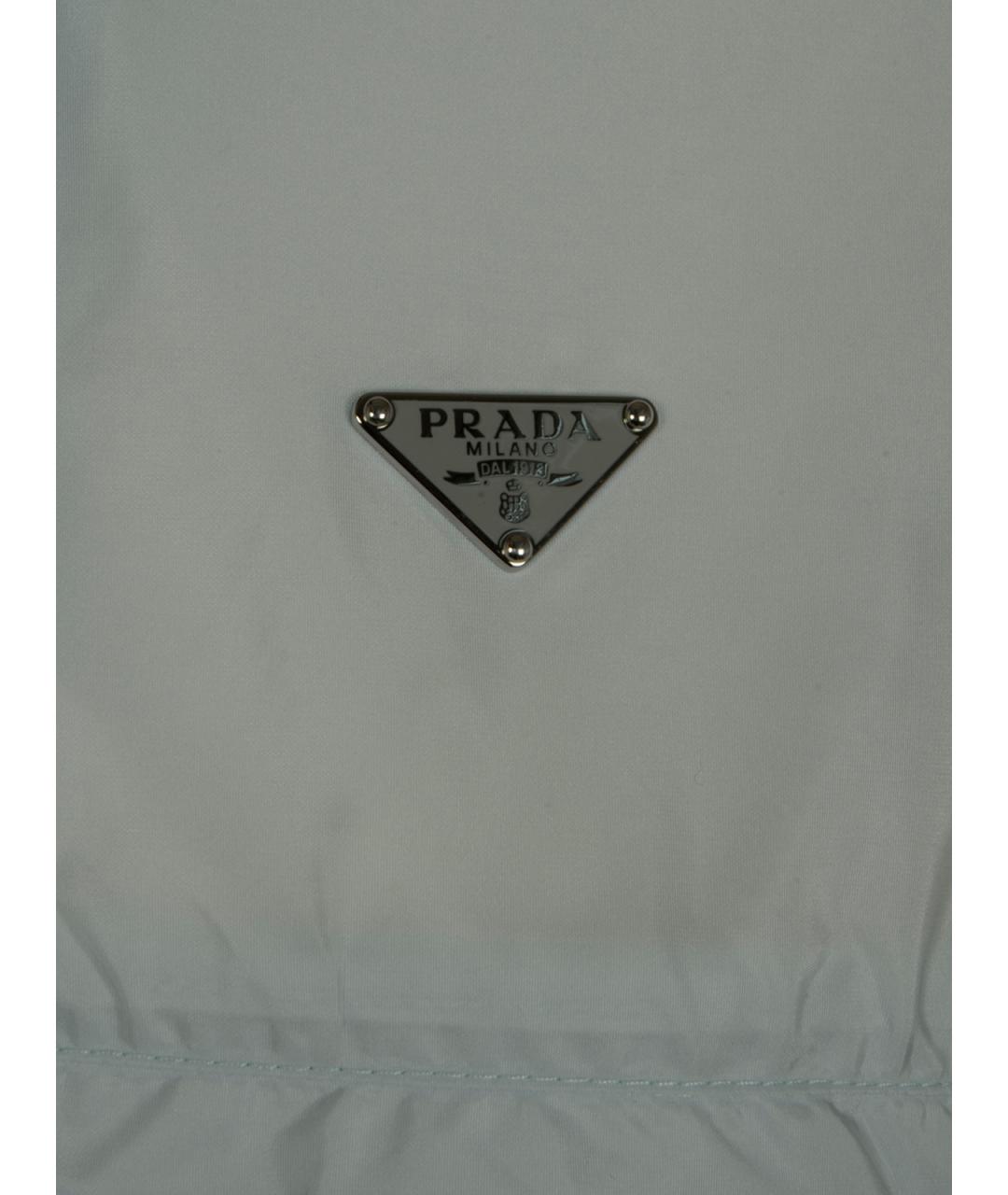 PRADA Голубая полиамидовая куртка, фото 3