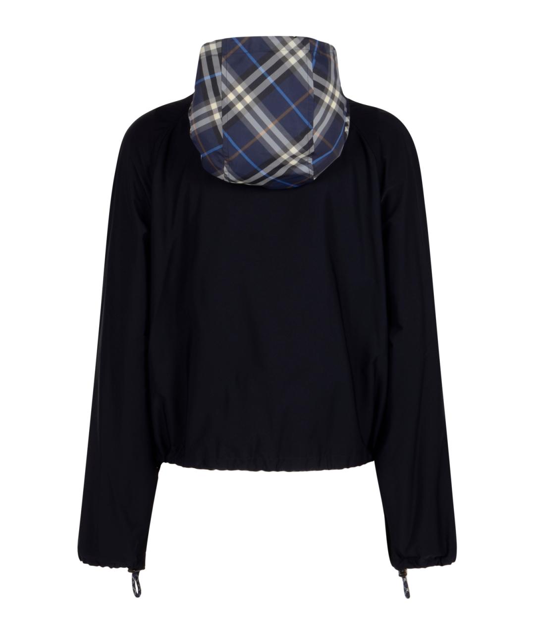 BURBERRY Синяя полиамидовая куртка, фото 2