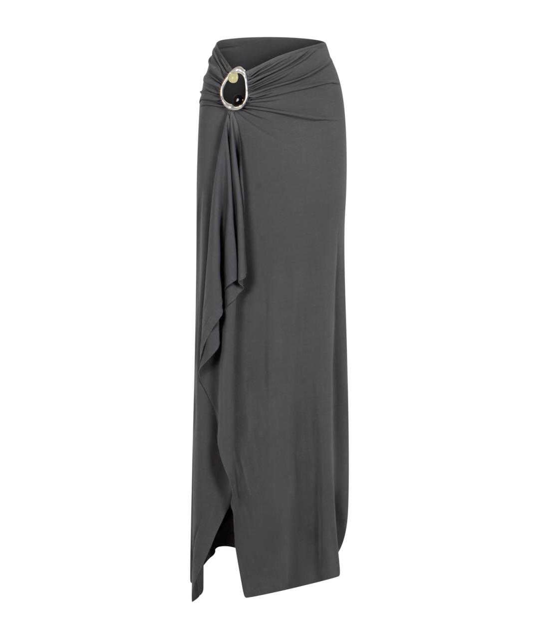 CHRISTOPHER ESBER Синяя вискозная юбка макси, фото 1