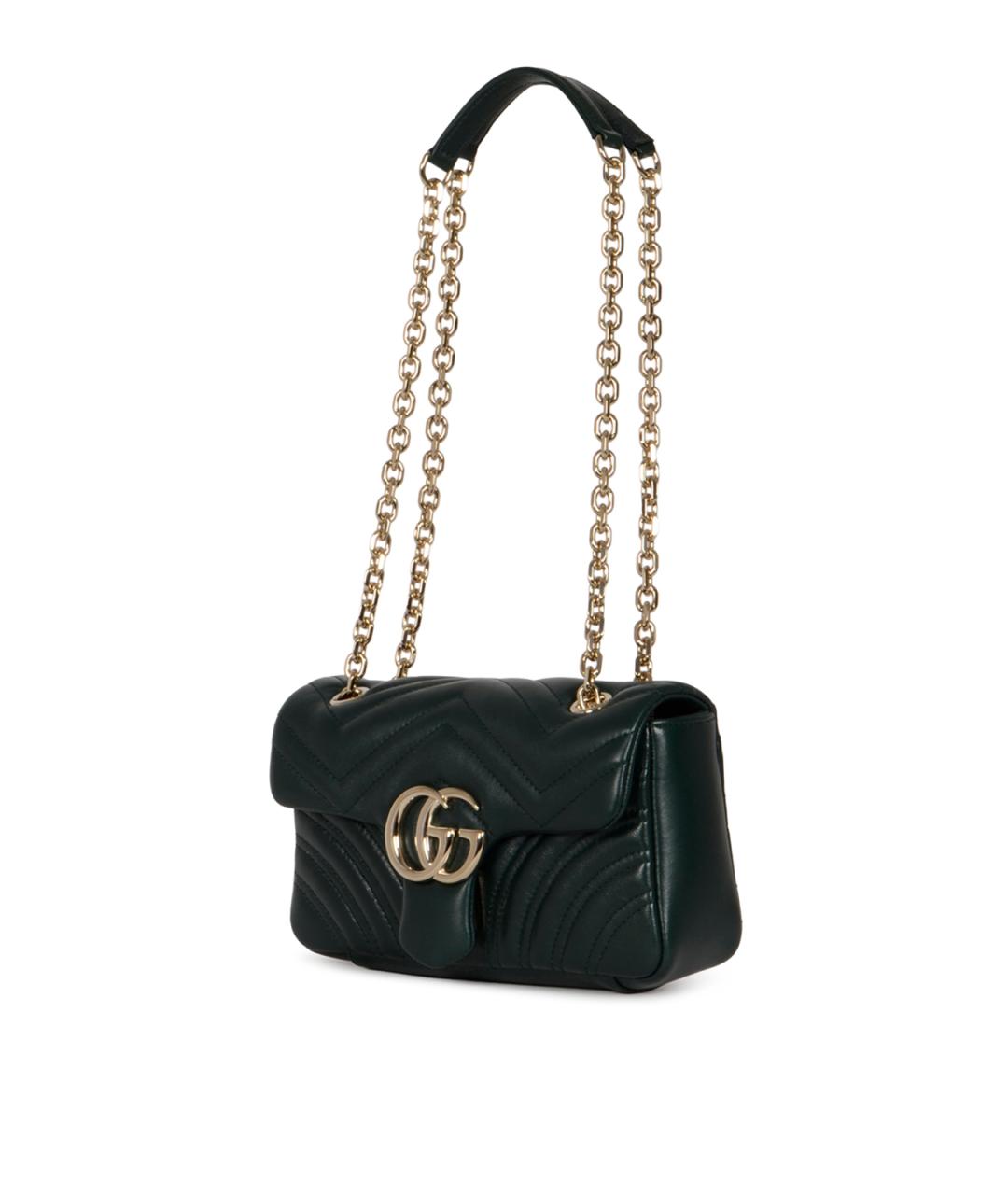 GUCCI Зеленая кожаная сумка через плечо, фото 2