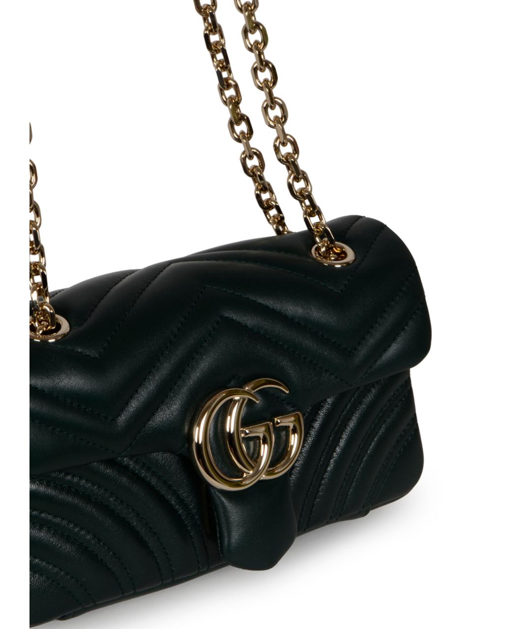 GUCCI Зеленая кожаная сумка через плечо, фото 4