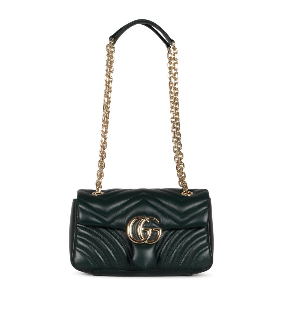 GUCCI Зеленая кожаная сумка через плечо, фото 1