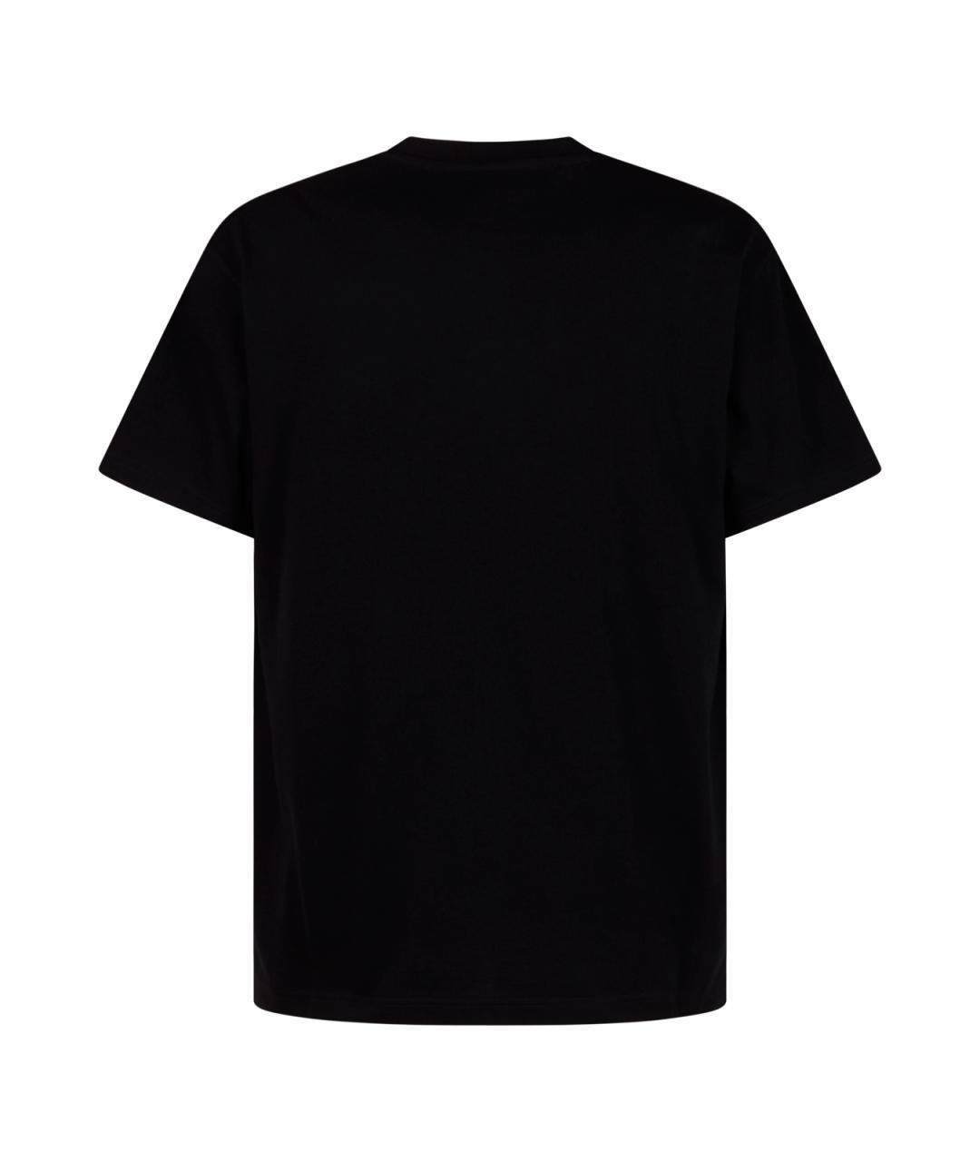 GUCCI Черная хлопковая футболка, фото 2