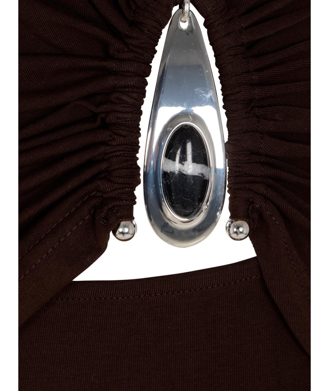 CHRISTOPHER ESBER Коричневое платье, фото 3