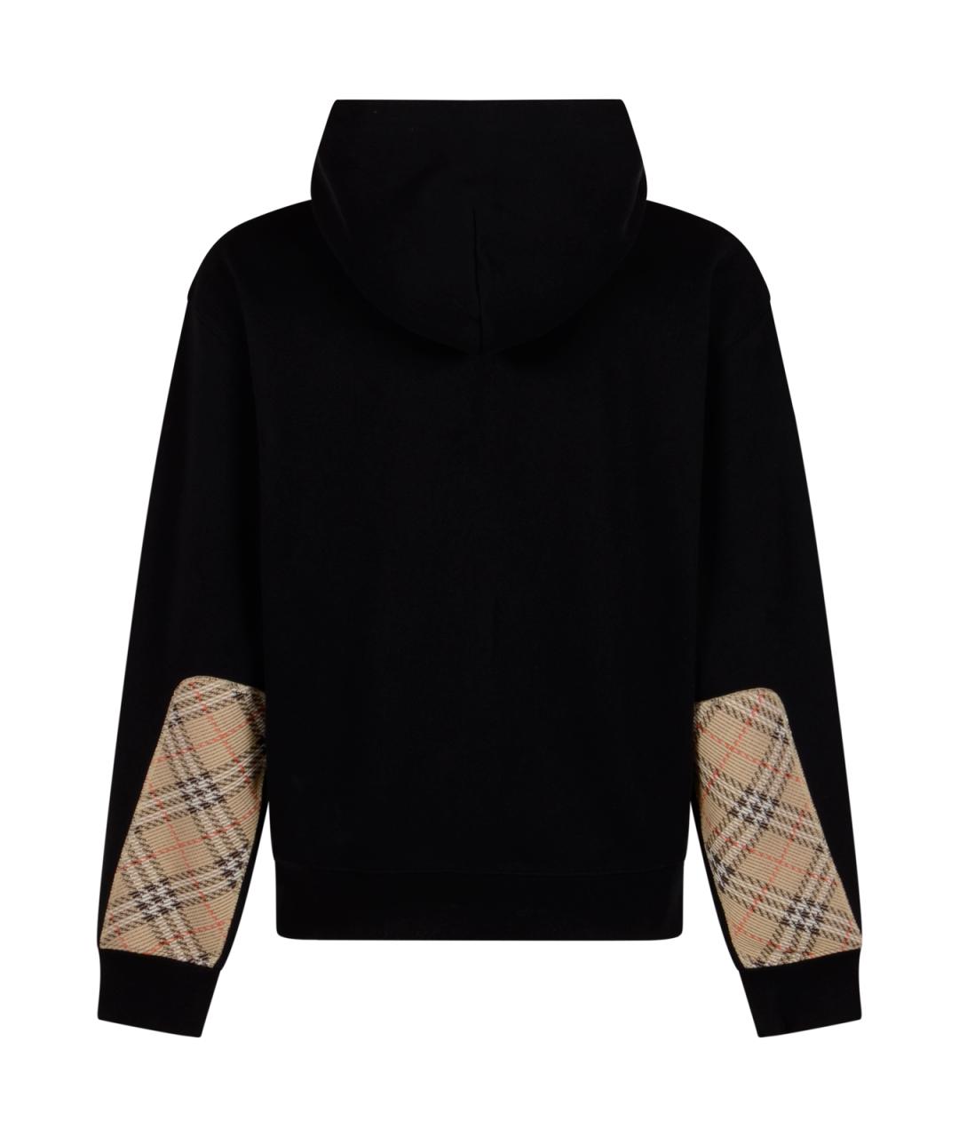 BURBERRY Черная хлопковая куртка, фото 2