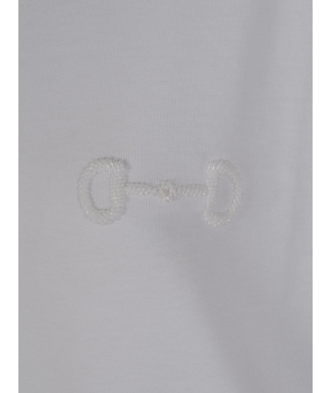 GUCCI Белая хлопковая футболка, фото 3