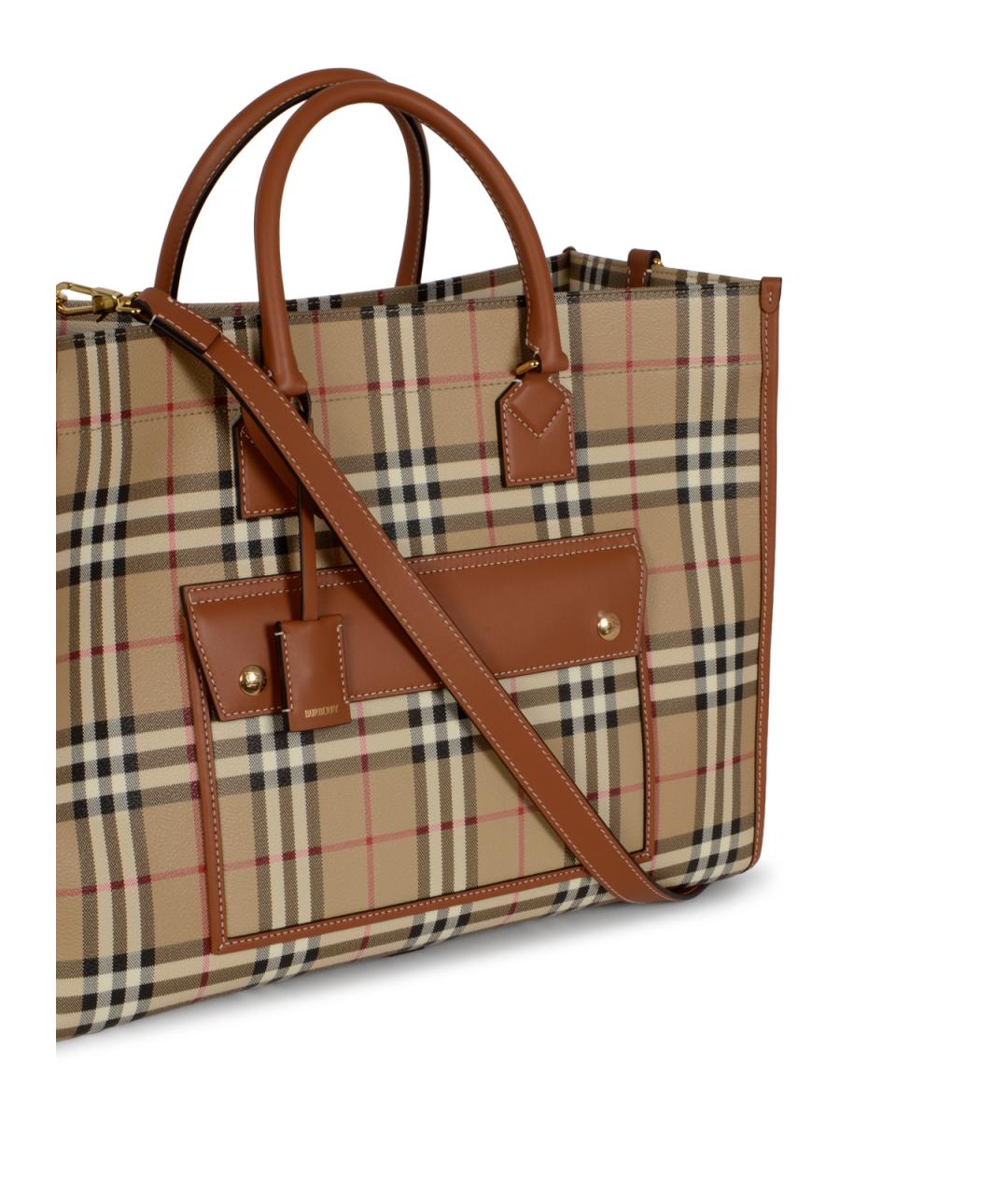 BURBERRY Бежевая сумка тоут, фото 4