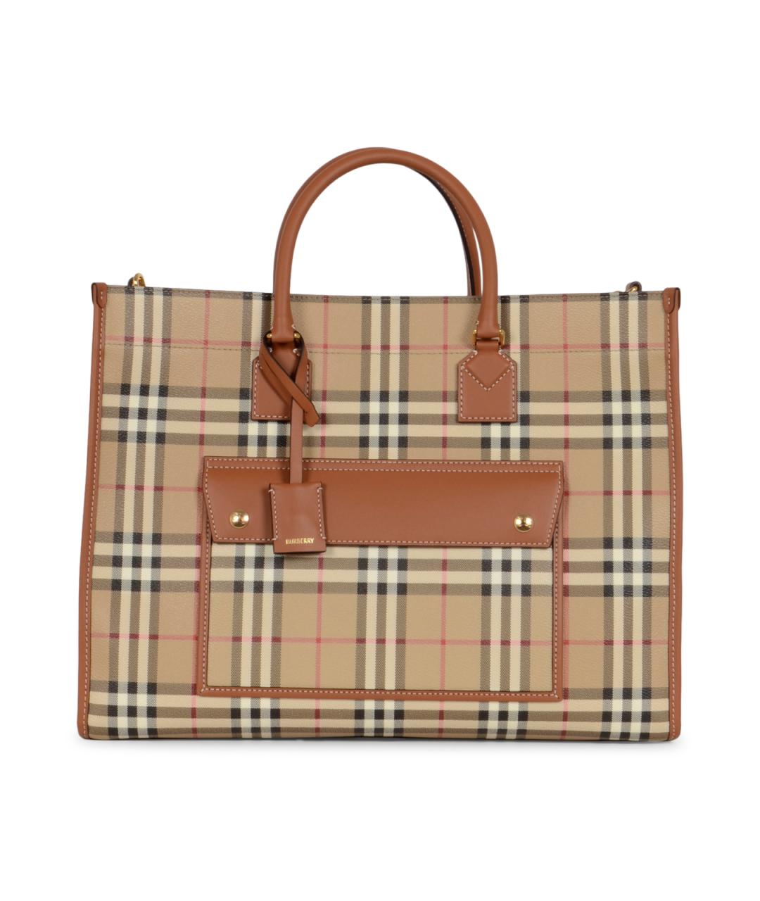 BURBERRY Бежевая сумка тоут, фото 1