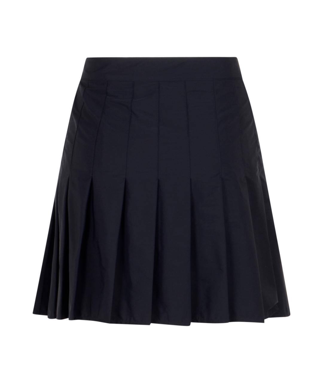 BURBERRY Синяя полиамидовая юбка мини, фото 2