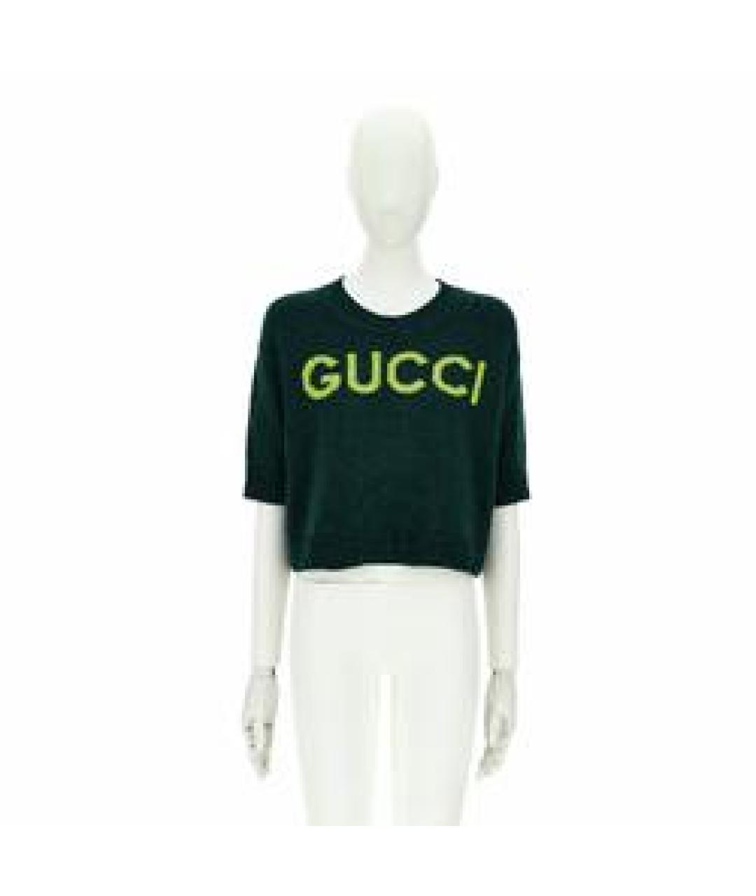 GUCCI Зеленый джемпер / свитер, фото 4