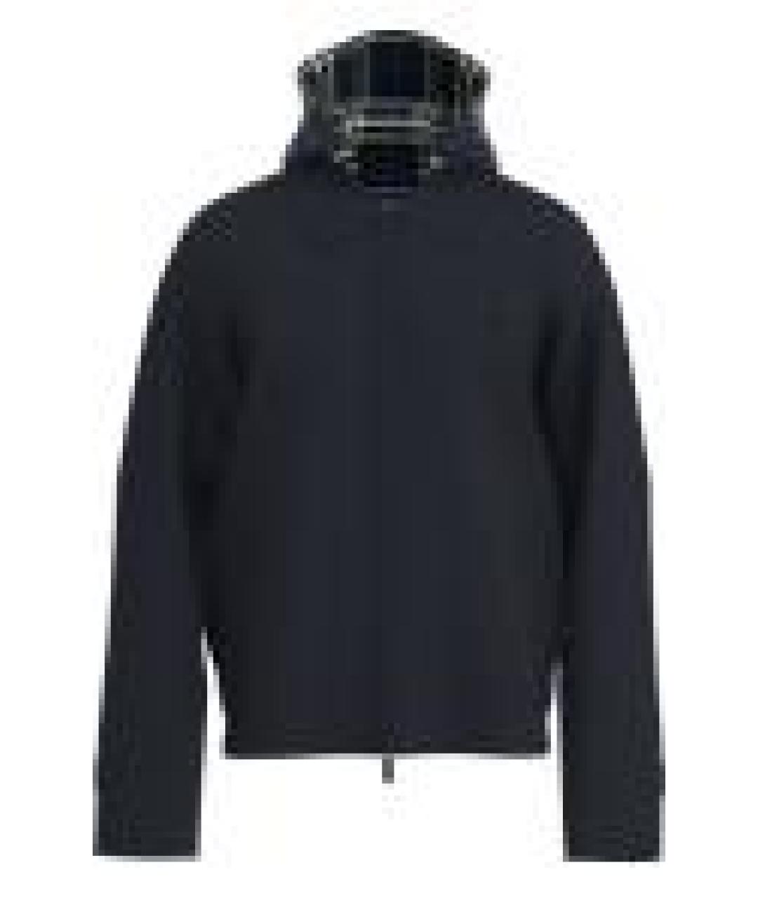 BURBERRY Синяя хлопковая куртка, фото 4