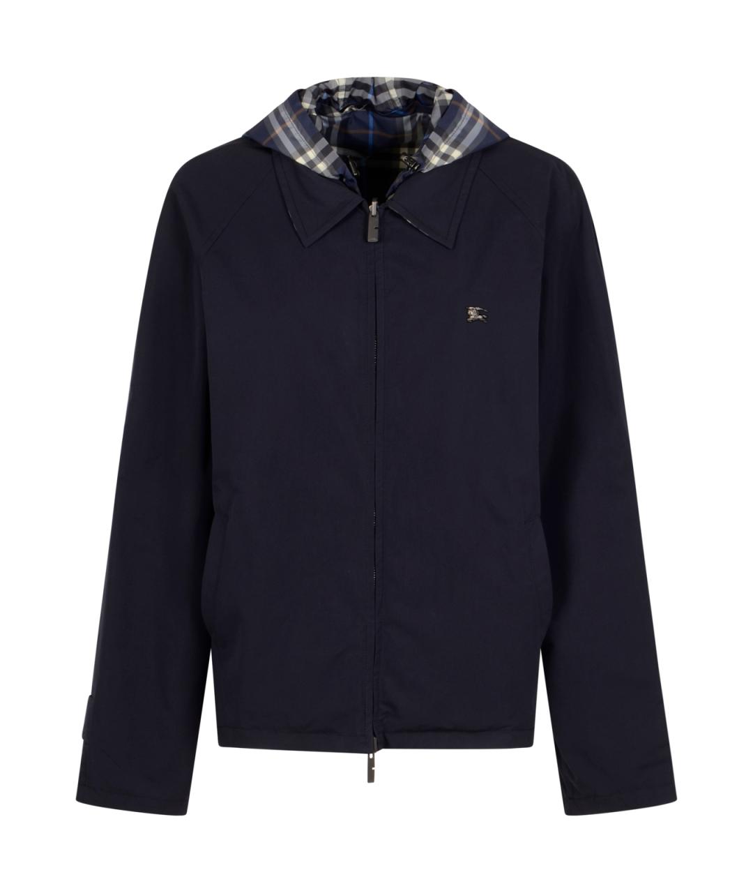 BURBERRY Синяя хлопковая куртка, фото 1