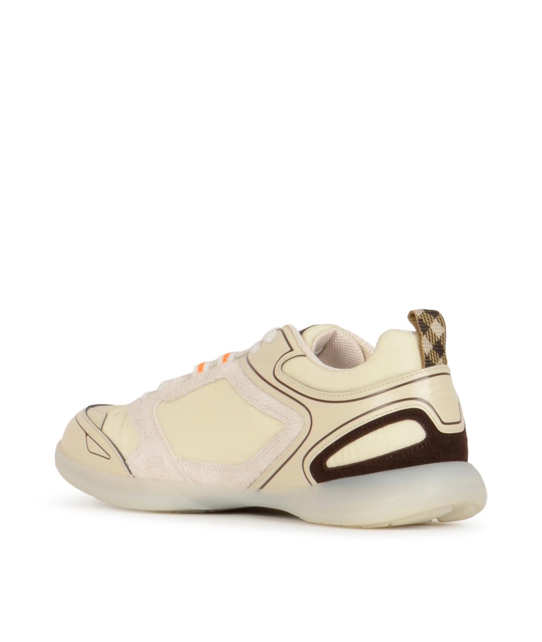 BURBERRY Белые низкие кроссовки / кеды, фото 3