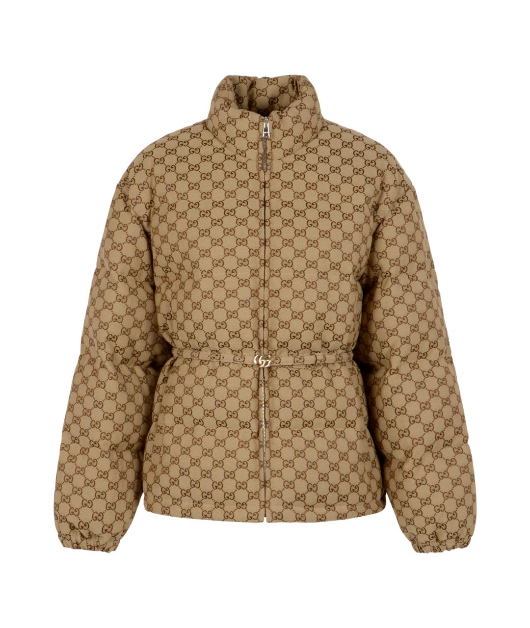 GUCCI Бежевая полиамидовая куртка, фото 1