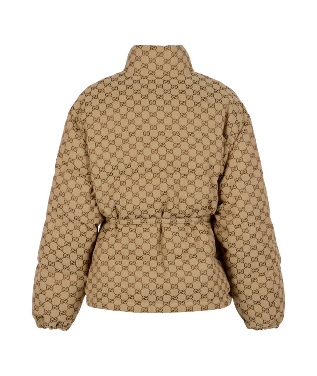 GUCCI Бежевая полиамидовая куртка, фото 2