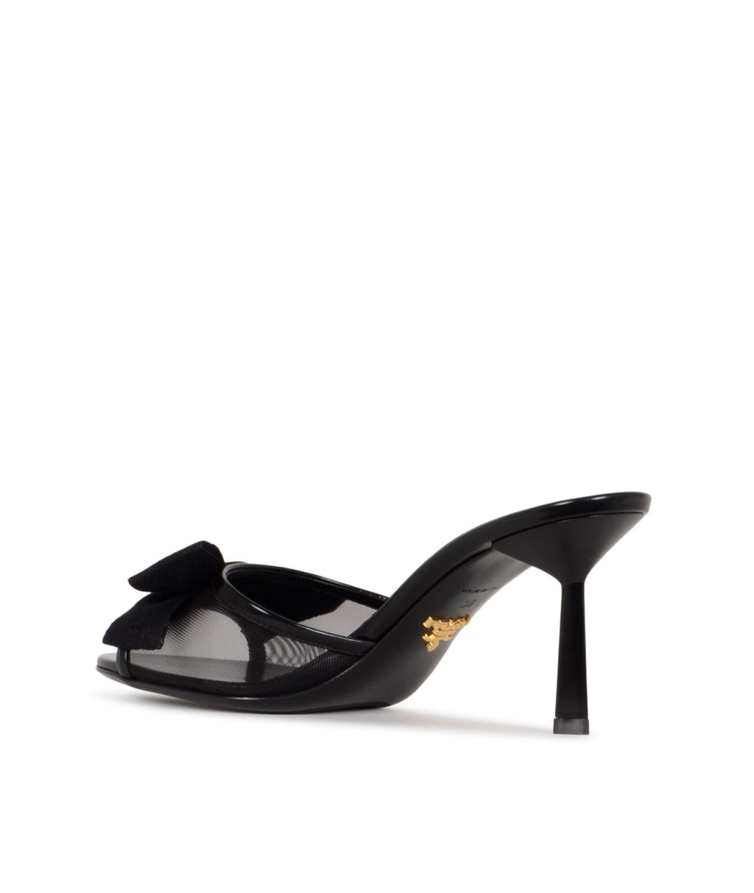 PRADA Черные кожаные туфли, фото 3