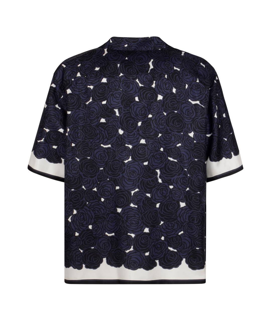 GIVENCHY Темно-синяя шелковая кэжуал рубашка, фото 2