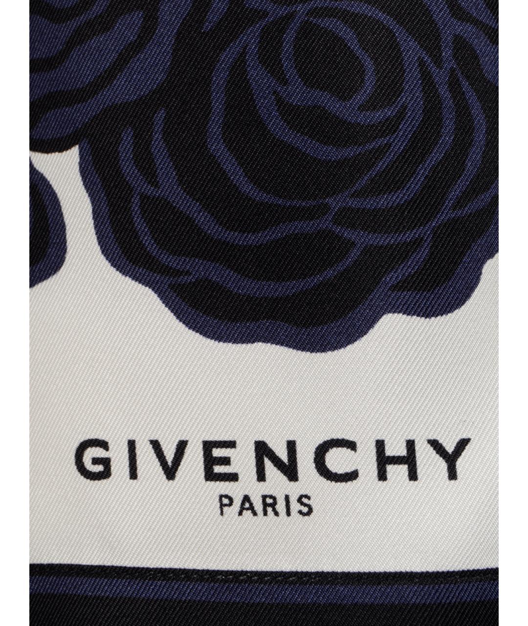 GIVENCHY Темно-синяя шелковая кэжуал рубашка, фото 3