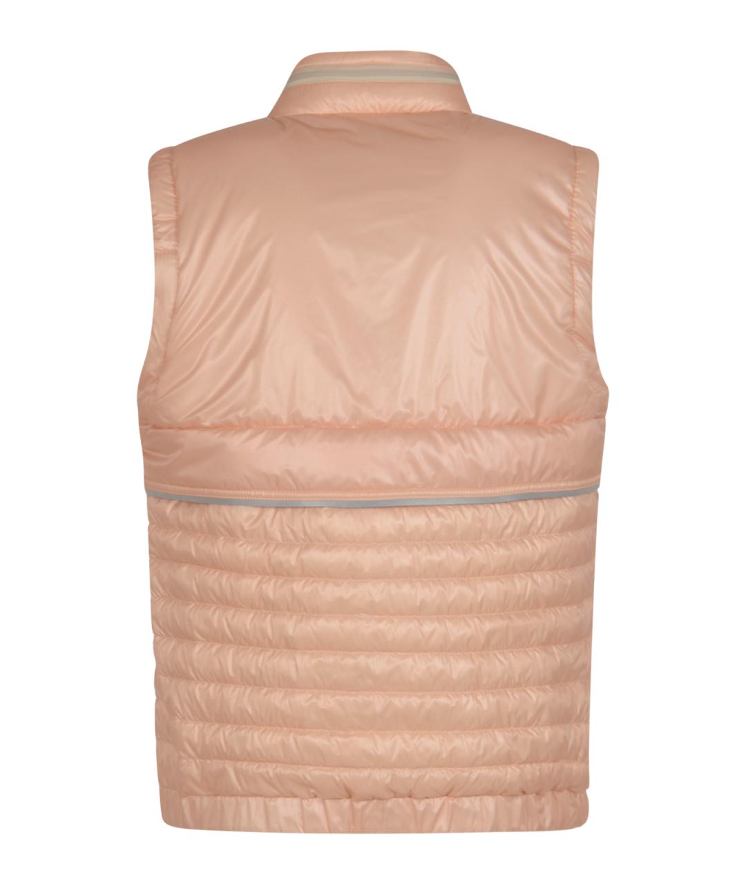 MONCLER GRENOBLE Розовый полиамидовый жилет, фото 2