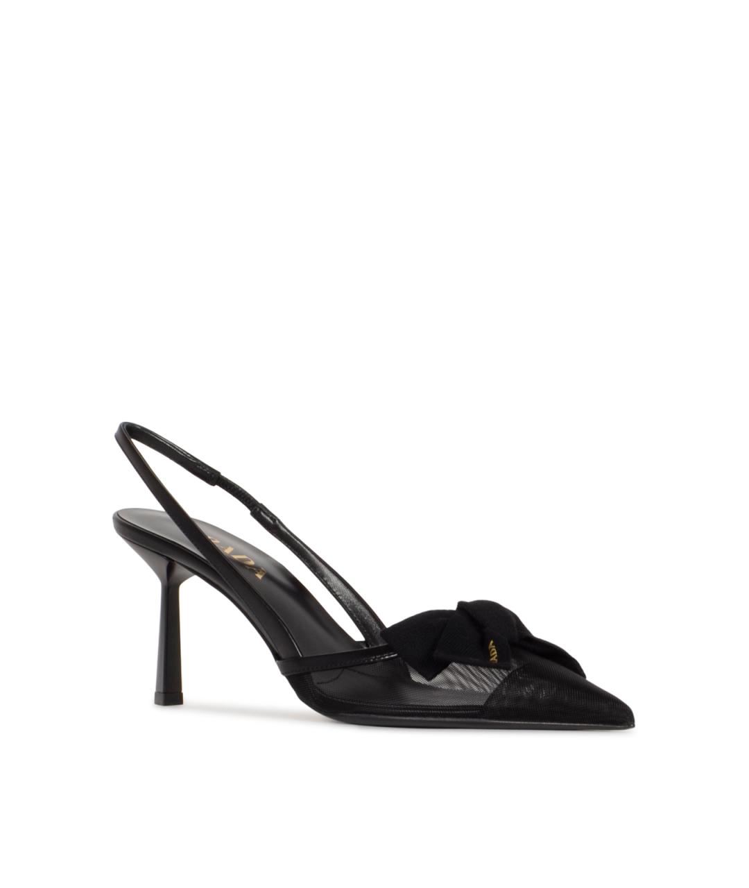 PRADA Черные текстильные туфли, фото 2