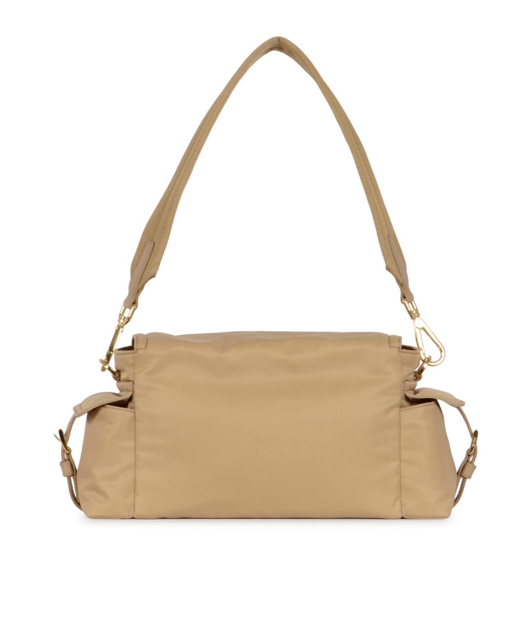 PRADA Бежевая синтетическая сумка через плечо, фото 3