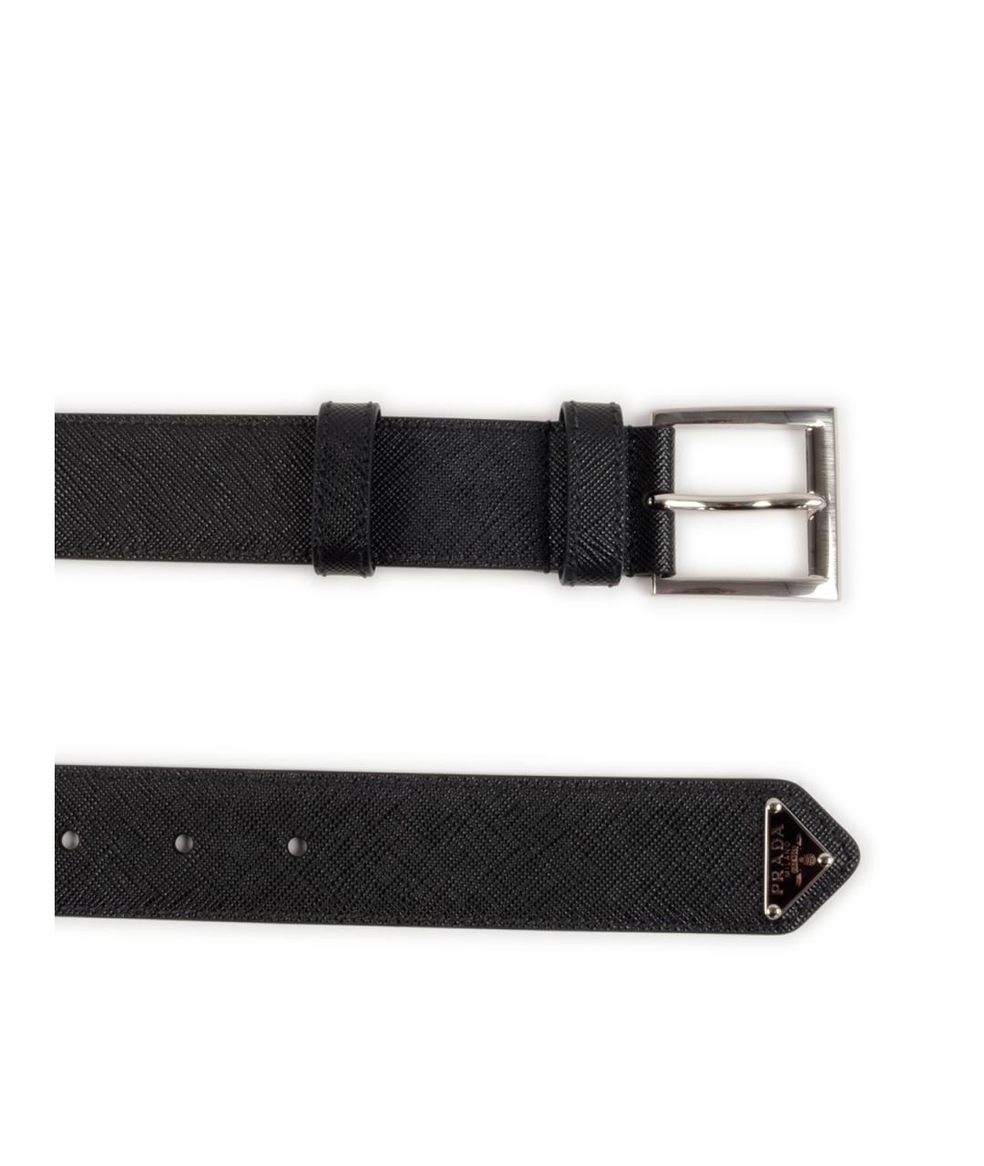 PRADA Черный кожаный ремень, фото 2