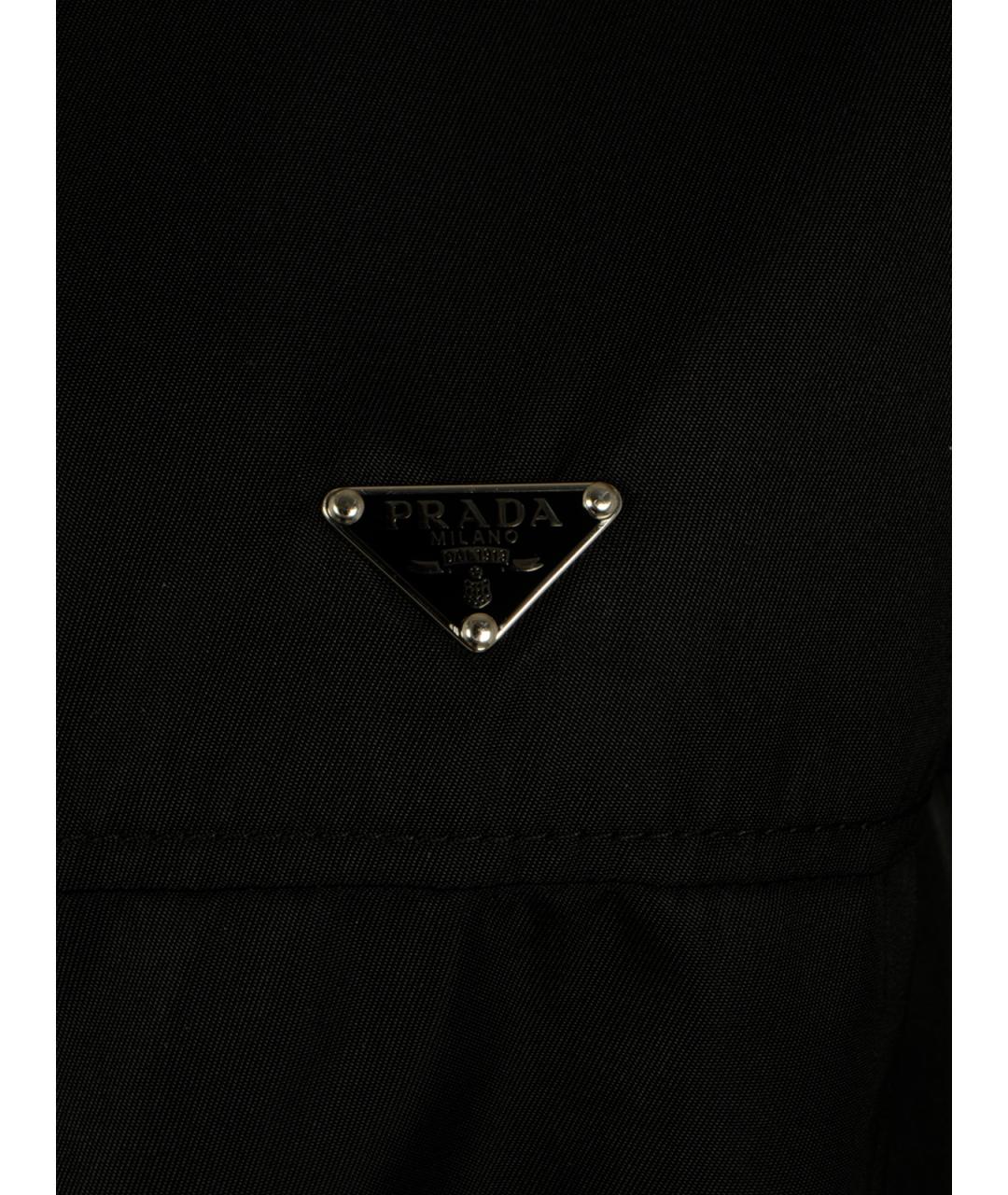 PRADA Черная полиамидовая куртка, фото 3