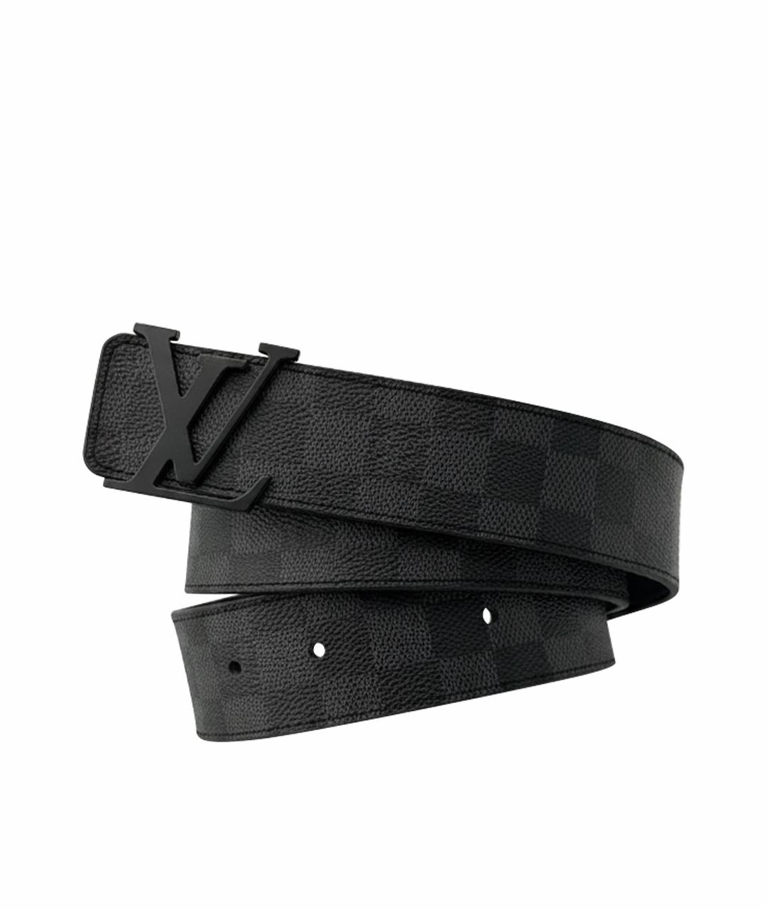 LOUIS VUITTON Антрацитовый ремень, фото 1