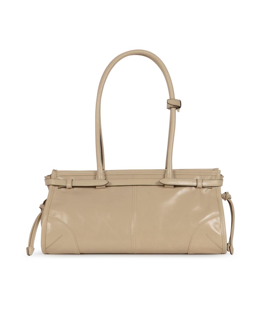 PRADA Бежевая кожаная сумка тоут, фото 3