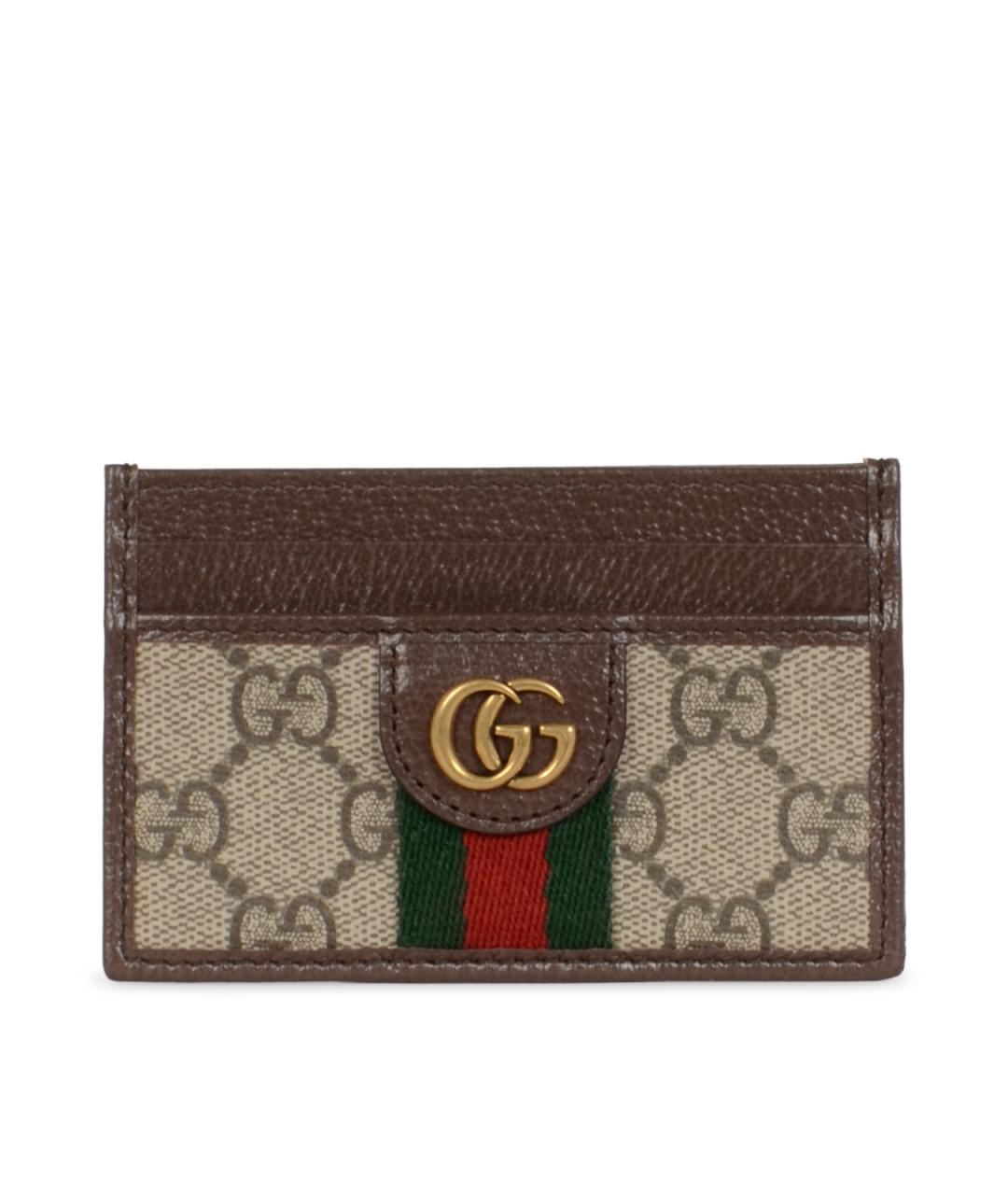 GUCCI Коричневый кардхолдер, фото 1