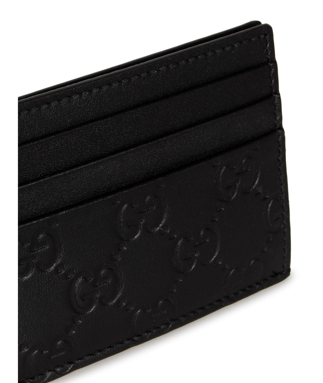 GUCCI Черный кожаный кардхолдер, фото 4