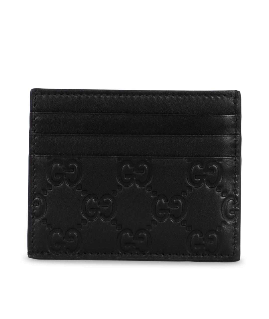 GUCCI Черный кожаный кардхолдер, фото 3