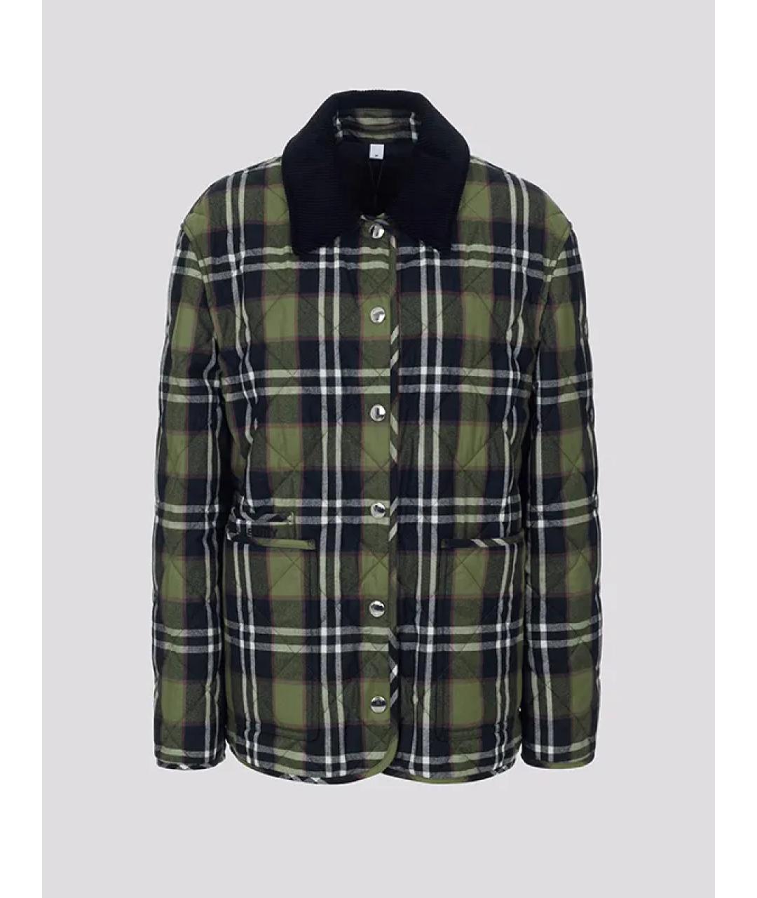 BURBERRY Зеленый шерстяной жакет/пиджак, фото 3