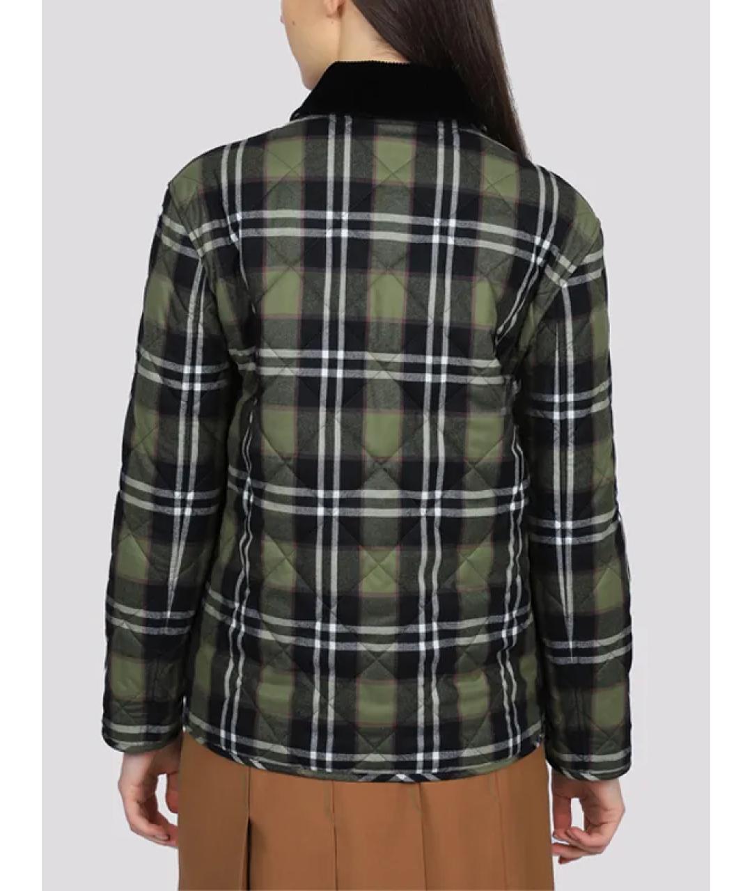 BURBERRY Зеленый шерстяной жакет/пиджак, фото 2