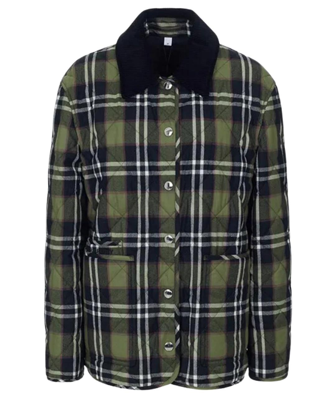 BURBERRY Зеленый шерстяной жакет/пиджак, фото 1