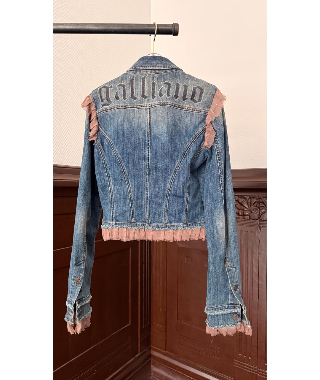 JOHN GALLIANO Голубая деним куртка, фото 2