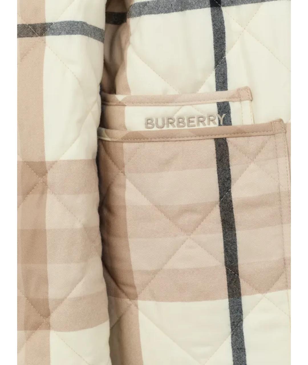BURBERRY Бежевая шерстяная куртка, фото 3