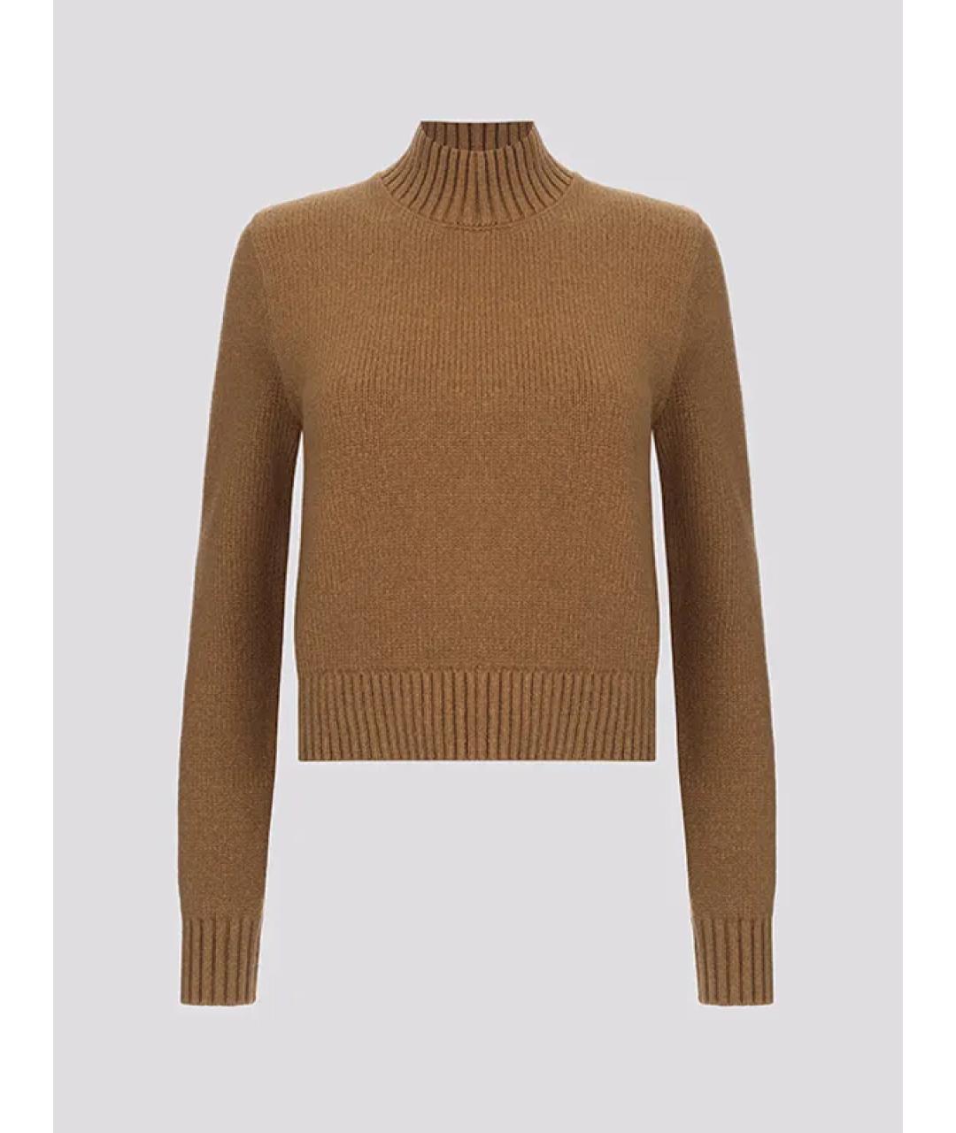 BURBERRY Коричневый хлопковый джемпер / свитер, фото 3