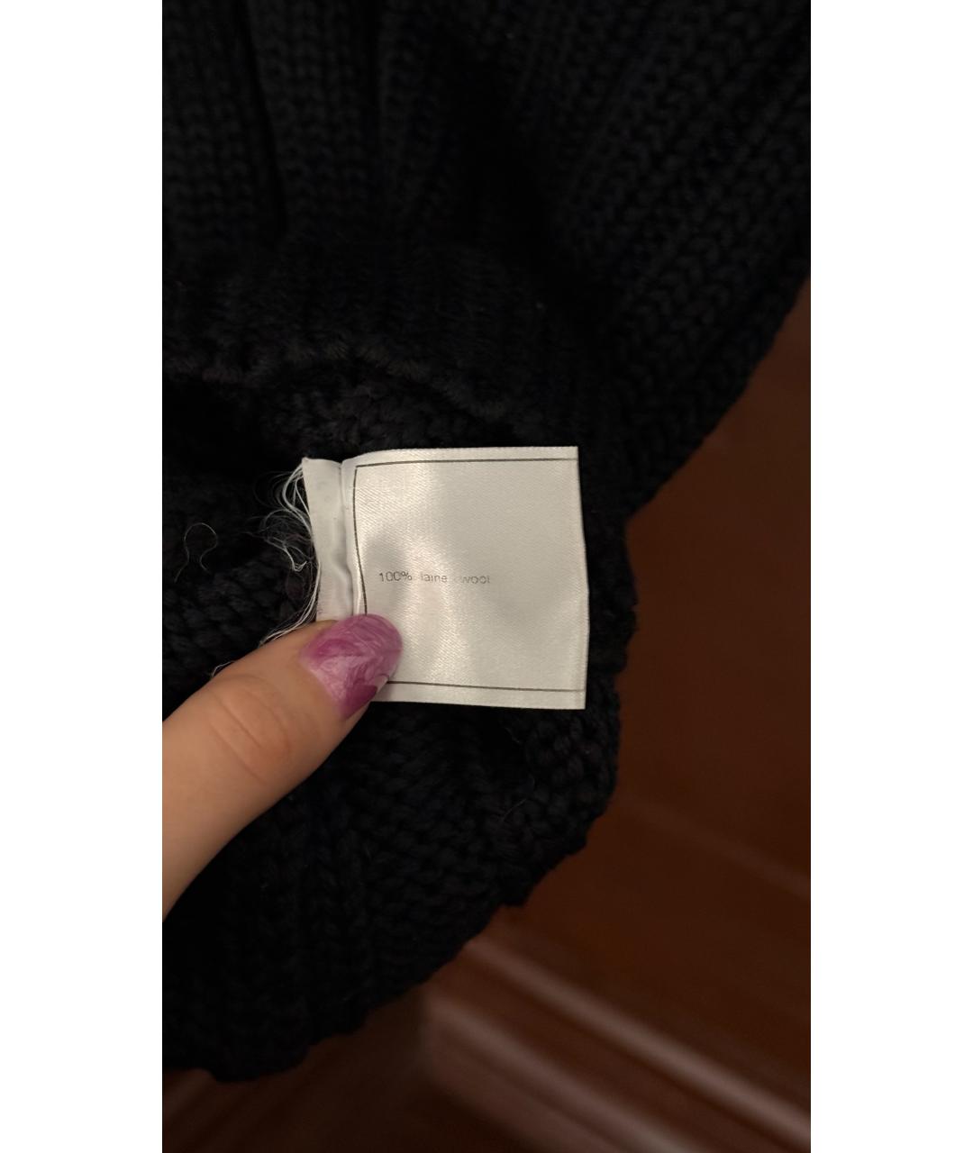 CHANEL Черный шерстяной джемпер / свитер, фото 4