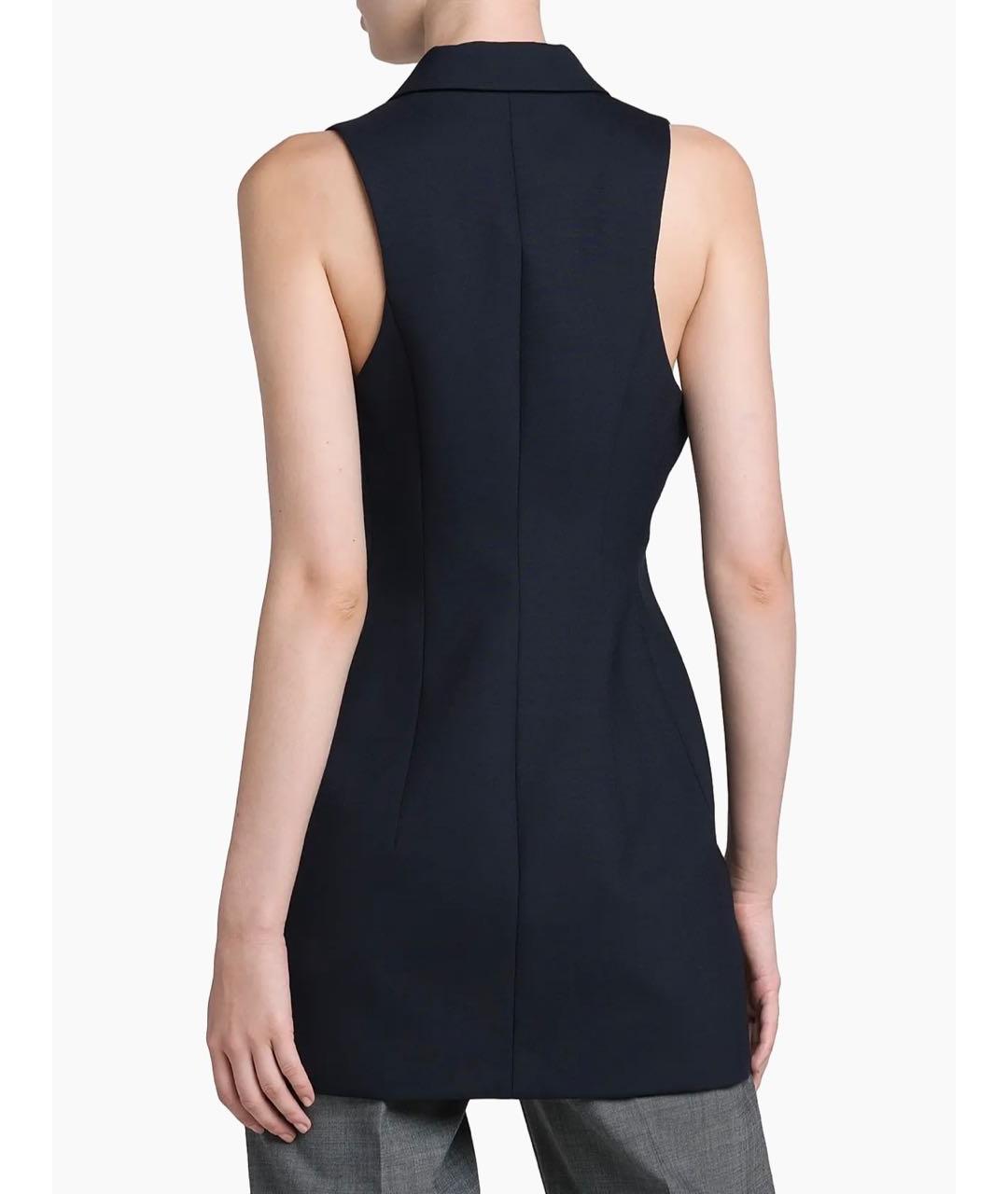 PHILOSOPHY DI LORENZO SERAFINI Темно-синий шерстяной жилет, фото 2