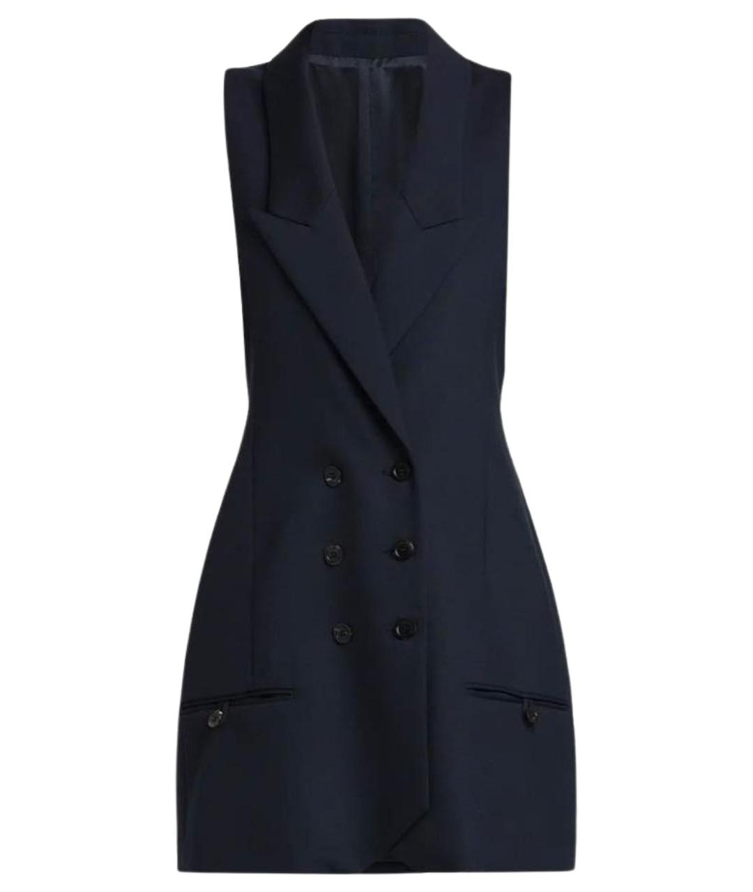 PHILOSOPHY DI LORENZO SERAFINI Темно-синий шерстяной жилет, фото 1