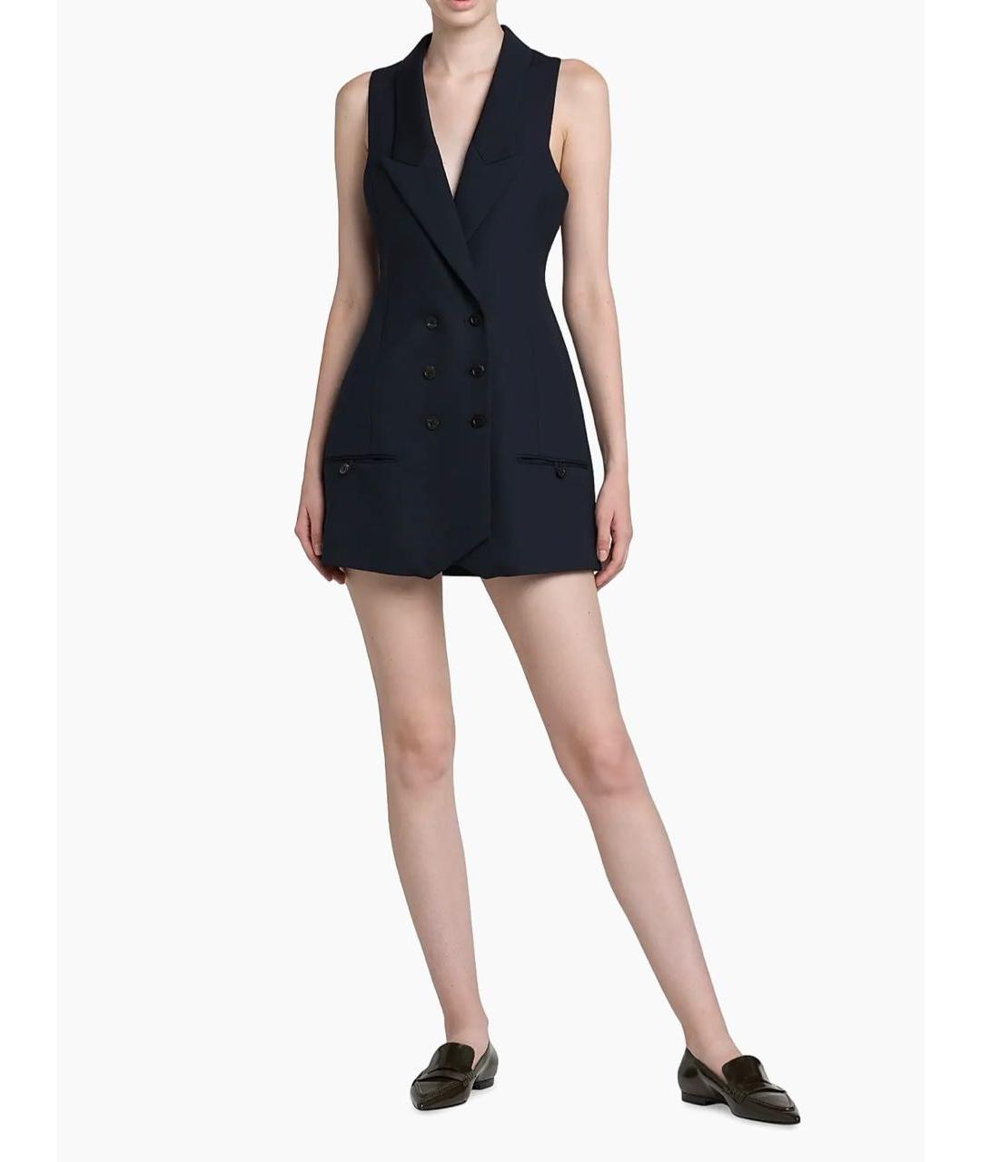 PHILOSOPHY DI LORENZO SERAFINI Темно-синий шерстяной жилет, фото 5