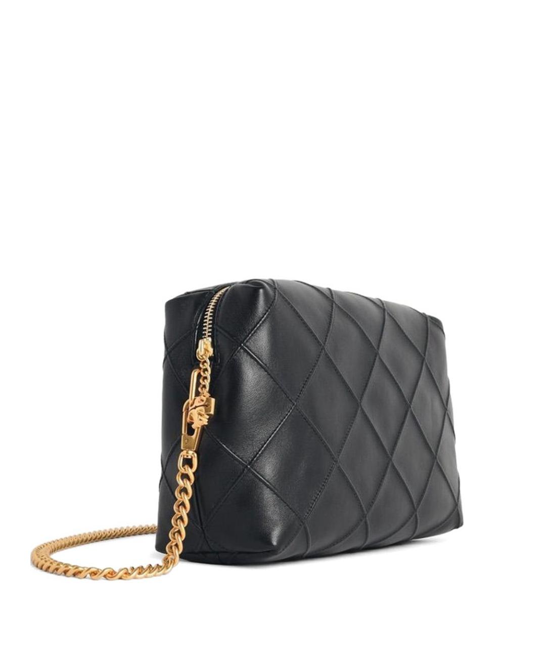 TORY BURCH Черная кожаная сумка через плечо, фото 3